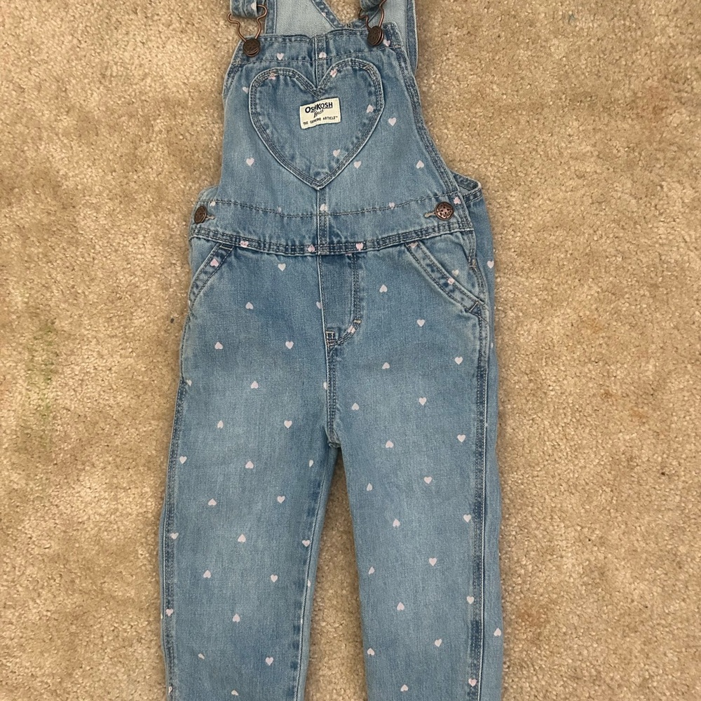 OshKosh B'gosh Light Blue Heart Overalls